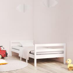 vidaXL fehér tömör fenyőfa ágy matrac nélkül 90 x 200 cm (821625)