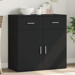 vidaXL fekete szerelt fa tálalószekrény 79 x 38 x 80 cm (840521)