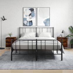 vidaXL 2 db füstös tölgy színű éjjeliszekrény 40 x 35 x 50 cm (830679)
