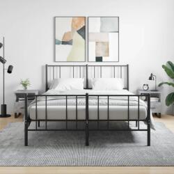 vidaXL 2 db betonszürke szerelt fa éjjeliszekrény 40 x 35 x 47, 5 cm (827493)
