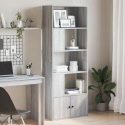 vidaXL szürke sonoma színű szerelt fa könyvespolc 70 x 36 x 189 cm (3295322) - vidaxl