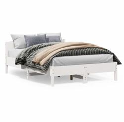 vidaXL fehér tömör fenyőfa ágy matrac nélkül 140 x 200 cm (842595)