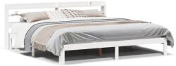 vidaXL fehér ágykeret fejtámlával matrac nélkül 180x200 cm (3306795)