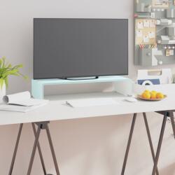 vidaXL zöld üveg TV állvány/monitor magasító 60 x 25 x 11 cm (244143)