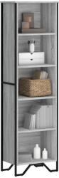 vidaXL szürke sonoma színű szerelt fa könyvespolc 50 x 31 x 169 cm (848617)