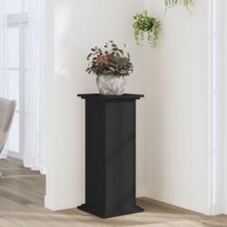 vidaXL fekete szerelt fa növényállvány 33 x 33 x 80 cm (852970) - vidaxl