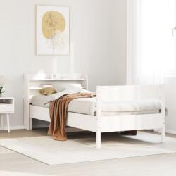 vidaXL fehér tömör fenyőfa ágy matrac nélkül 100 x 200 cm (3306934)