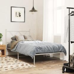 vidaXL fehér fém ágykeret fejtámlával 90x190 cm (376543)
