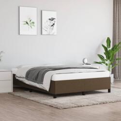 vidaXL sötétbarna szövet ágykeret matrac nélkül 140 x 190 cm (347061)