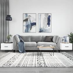 vidaXL 2 db fehér szerelt fa dohányzóasztal 50 x 50 x 40 cm (829381)
