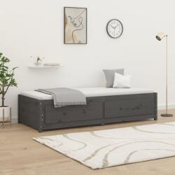 vidaXL szürke tömör fenyőfa kanapéágy 90 x 190 cm (Single) (821596)