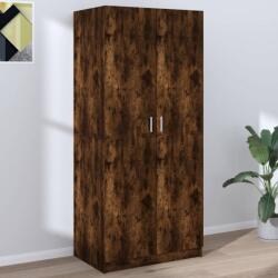 vidaXL füstös tölgy színű szerelt fa ruhásszekrény 80 x 52 x 180 cm (815351)