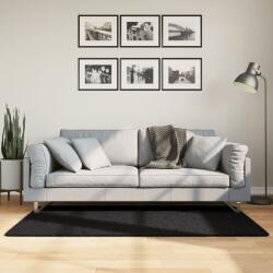 vidaXL PAMPLONA fekete magas szálú bolyhos modern szőnyeg 80 x 150 cm (375273)
