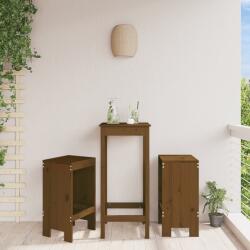vidaXL 2 db mézbarna tömör fenyőfa bárszék 40x36x75 cm (825348) - vidaxl