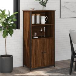 vidaXL barna tölgyszínű szerelt fa magasszekrény 62 x 36 x 121, 5 cm (834214)