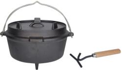 Esschert Design fekete öntöttvas lábas 6, 5 L FF235