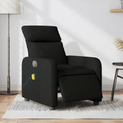vidaXL fekete szövet elektromos dönthető masszázsfotel (3206692)