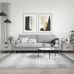 vidaXL 2 db szürke sonoma szerelt fa dohányzóasztal 50 x 50 x 40 cm (829457)