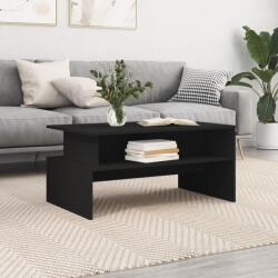 vidaXL fekete szerelt fa dohányzóasztal 90 x 55 x 42, 5 cm (834279)