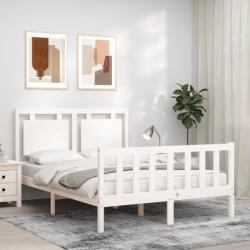 vidaXL fehér tömör fenyőfa ágy matrac nélkül 120 x 200 cm (3192162)