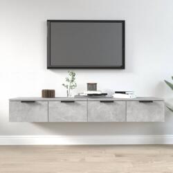 vidaXL 2 db betonszürke szerelt fa fali szekrény 68 x 30 x 20 cm (3115895)