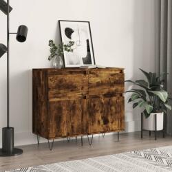 vidaXL 2 db sonoma tölgy színű szerelt fa tálalószekrény 40x35x70 cm (831159)