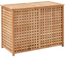 vidaXL tömör diófa szennyeskosár 87, 5 x 46 x 67 cm (247604) - vidaxl