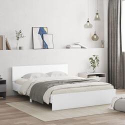vidaXL fehér ágykeret fejtámlával 150 x 200 cm (3207476)