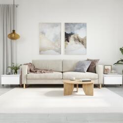 vidaXL 2 db fehér szerelt fa dohányzóasztal 50 x 46 x 35 cm (830845)