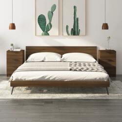 vidaXL 2 db barna tölgyszínű éjjeliszekrény 40 x 36 x 65 cm (817056)