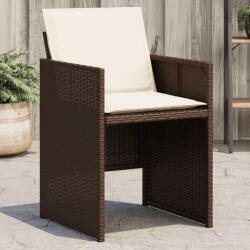 vidaXL 4 db barna polyrattan kerti szék párnával (4007438)