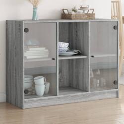 vidaXL szürke sonoma színű szerelt fa tálalószekrény 102x37x75, 5 cm (3295876)