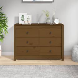 vidaXL mézbarna tömör fenyőfa kisszekrény 100 x 40 x 72 cm (821767) - vidaxl