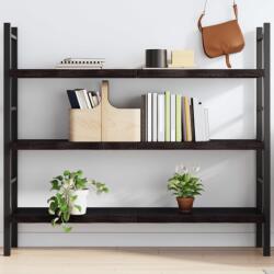 vidaXL sötétbarna kezelt tömör tölgyfa fali polc 140 x 40 x (2-4) cm (363822)