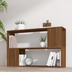 vidaXL füstös tölgy színű szerelt fa könyvszekrény 100x24x63 cm (816040) - vidaxl