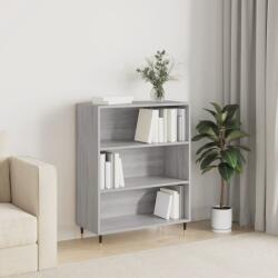 vidaXL szürke sonoma színű szerelt fa könyvespolc 69, 5 x 32, 5 x 90 cm (828346)