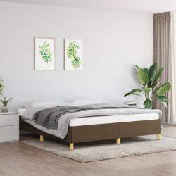 vidaXL sötétbarna szövet ágykeret matrac nélkül 180 x 200 cm (347184)