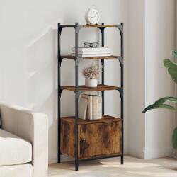vidaXL 3 szintes füstös tölgy szerelt fa könyvespolc 41x30x109, 5 cm (839000) - vidaxl