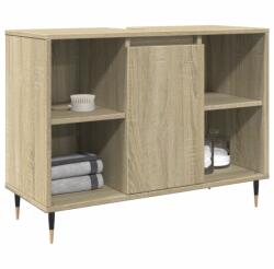 vidaXL sonoma tölgy színű szerelt fa mosdószekrény 80 x 33 x 60 cm (849679) - vidaxl