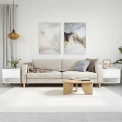 vidaXL 2 db magasfényű fehér szerelt fa dohányzóasztal 50 x 46 x 50 cm (830897)