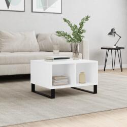 vidaXL fehér szerelt fa dohányzóasztal 60 x 50 x 36, 5 cm (830548) - vidaxl