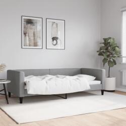 vidaXL világosszürke szövet kanapéágy keret 90 x 200 cm (353983)