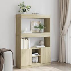 vidaXL sonoma tölgy szerelt fa magasszekrény 92 x 33 x 140 cm (3309611)