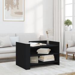 vidaXL fekete szerelt fa dohányzóasztal 80 x 50 x 50 cm (848340)
