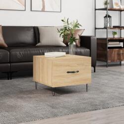 vidaXL sonoma tölgy színű szerelt fa dohányzóasztal 50 x 50 x 40 cm (829386) - vidaxl