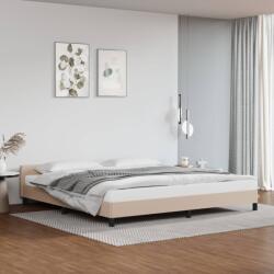 vidaXL kávészínű ágykeret fejtámlával matrac nélkül 200x200 cm (347524)