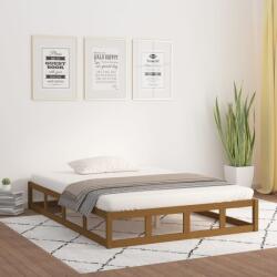 vidaXL mézbarna tömör fa ágykeret 150x200 cm (King Size) (820804)