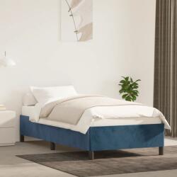 vidaXL sötétkék bársony ágykeret matrac nélkül 100x200 cm (347310)