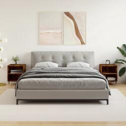 vidaXL 2 db füstös tölgy színű szerelt fa éjjeliszekrény 40x30x50 cm (826775)