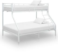 vidaXL fehér fém emeleteságy-keret 140 x 200 cm/90 x 200 cm (287903)
